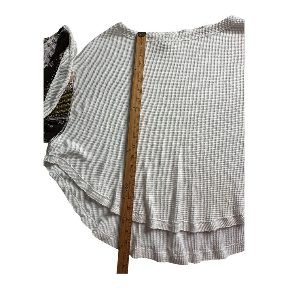 We The Free Free People Blouse Womens‎ X-Small Blossom Thermal Contrast Sleeves - Picture 8 of 14